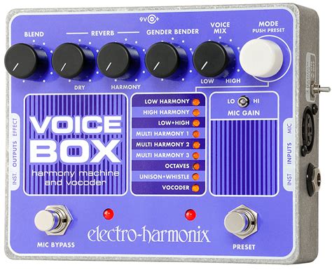 electro harmonix voice box vocal harmony machine and vocoder pedal|vocal harmony machine.